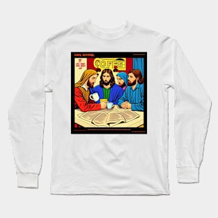 Pray And Coffee With Jesus Album Collection Art Long Sleeve T-Shirt